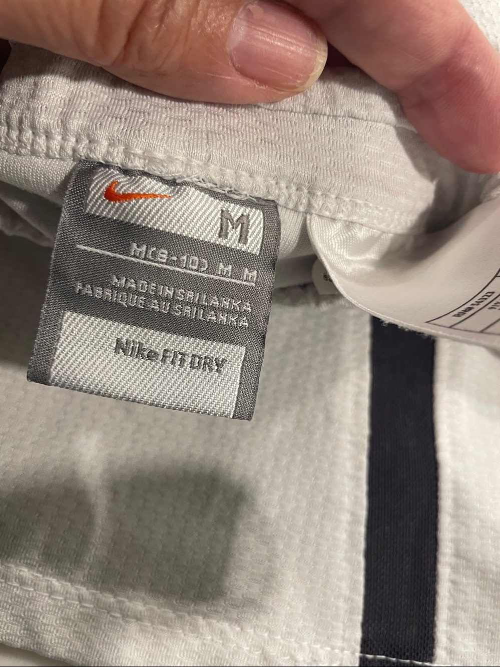 Nike White Skort with Navy Accents and Red Swoosh M - Picture 4 of 7